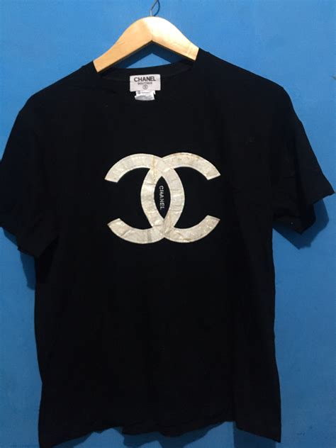 chanel oversized t shirt|embellished chanel t shirt.